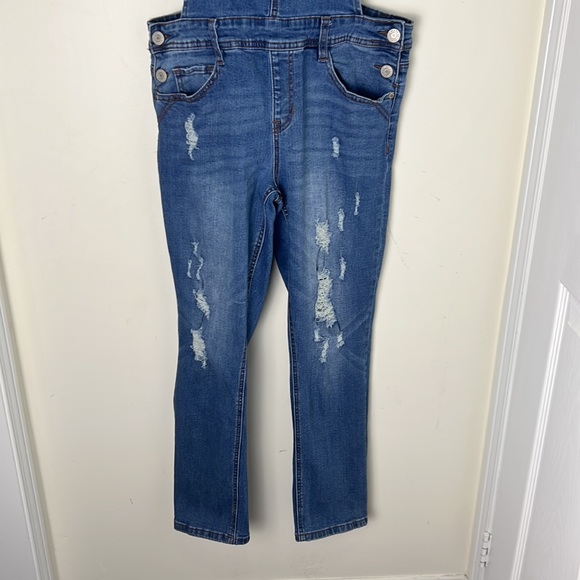 Eighty-two Distressed Denim Jeans Overall Size 9 - Picture 4 of 11